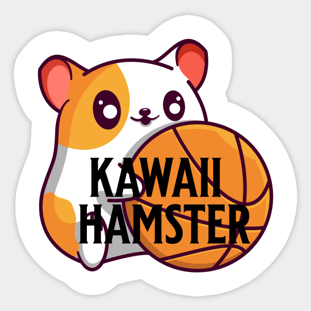 kawaii Hamster Sticker by NICHE&NICHE